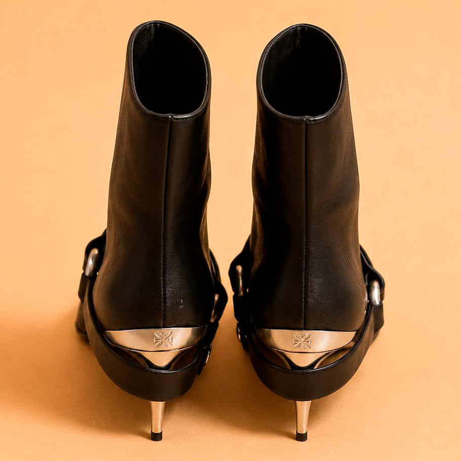 Cazabat Bottines Patty - cuir - noir - Talon : 6.5 cm