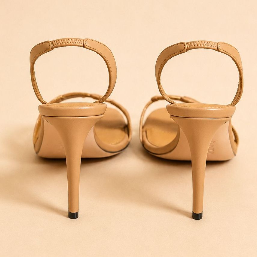 Cazabat Sandales Oriana - cuir - camel - Talon : 9 cm