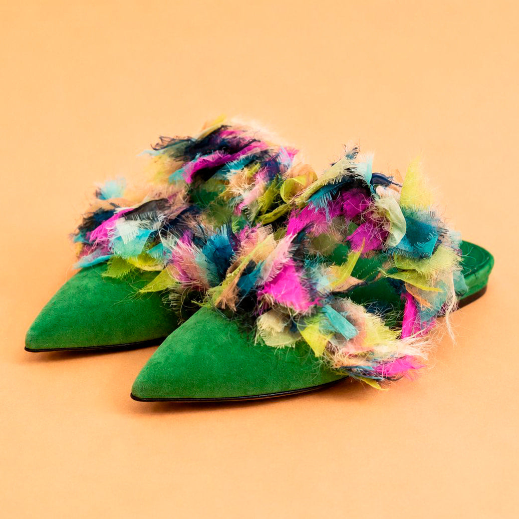 Cazabat Sandales Baba - cuir - vert